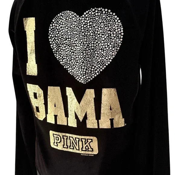 Victoria’s Secret Collegiate Collection I Love Bama Faux Fur Hoodie - Picture 9 of 14